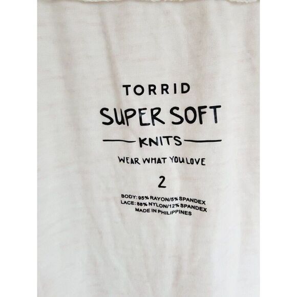 Torrid 2 Super Soft Tan Open Front Drape Cardigan Top Long‎ Sleeve Lace Accents - Picture 6 of 8